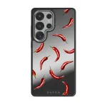 Hot Chilli - Samsung Galaxy S25 Ultra Case, Elite Mirror Dark (Magnetic) / Silver
