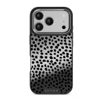 Almond Latte - Cute iPhone 17 Pro Case, Elite Mirror Dark (MagSafe) / Silver