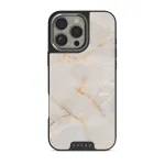 Vanilla Sand - Marble iPhone 16 Pro Case, Elite Dark (MagSafe) / Silver