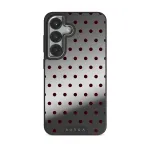 Red Velvet - Samsung Galaxy S25 Plus Case, Elite Mirror Dark (Magnetic) / Silver