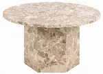 Naxos kohvilaud, Top marmorist pruun, marmorist pruun, &Oslash;80x42 cm