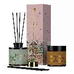 HISKIN_SET J&otilde;ulul&otilde;hnastaja apelsini ja kaneeli 80ml + looduslik sojak&uuml;&uuml;nal Magic Forest 100ml