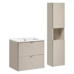 60 cm m&ouml;&ouml;blikomplekt koos &bdquo;Dance&ldquo; valamuga ja k&otilde;rge kapiga SET-VIC 60CM S DANCE HC