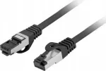 Lanberg Patchcord S/FTP kat.8.1 0,5m LSZH CU fluke passed czarny