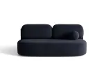 Velvet Sofa With Bed Function And Box, "Sophia", 3 Seats, 202x110x89 Made in Europe