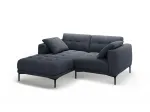 Left Corner Sofa, "Lazio", 2 Seats, 205x174x86 Made in Europe