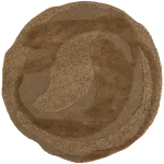 ORVI RUG WOOL/POLYESTER BROWN O160 CM