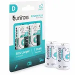 LR20 D &bdquo;Power Plus&ldquo; leelismetallakud UPPDPK2, 2 tk.