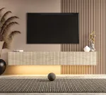 TV-alus, Hanah Home, travertiin, 180 x 28,6 x 31,4