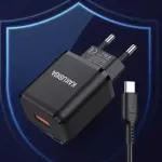 KSC-917BK 18 W + USB-C-kaabel 1 m, must