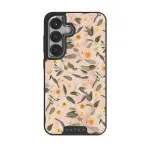 Sunday Brunch - Flowers Samsung Galaxy S25 Case, Elite Dark (Magnetic) / Silver