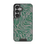 Hawaiian Breeze - Samsung Galaxy S25 Case, Elite Dark (Magnetic) / Silver