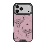 Taurus - iPhone 17 Pro Max Case, Elite Dark (MagSafe) / Silver / Pink