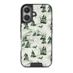Pine Lodge - iPhone 16 Plus Case, Elite Dark (MagSafe) / Silver