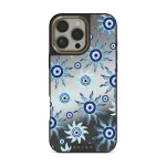 Blue Gaze - iPhone 16 Pro Max Case, Elite Mirror Dark (MagSafe) / Gold