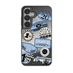 Finish Line - Samsung Galaxy S25 Case, Elite Mirror Dark (Magnetic) / Silver