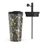 District Wildflowers - Travel Mug, 500 ml / Flap & Straw Set
