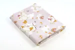 Swaddling blanket / Diaper - 15098 - MUSLIN - size 120x120 - DUCKLING - PINK