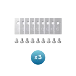 Anker Eufy Replacement Blade Set: 3x (9 Lawn Mower Blades and 9 Screws) Compatible E15/E18