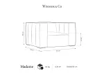 Armchair, "Turin", 1 Seat, 113x95x68 Made in Europe