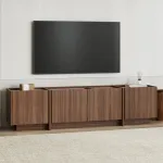 TV-alus, Hanah Home, travertiin, Milano p&auml;hklipuu, 180 x 46 x 35