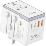 A35Pro 35W EU/ UK/ AUS/ US/ JP Travel Adapter White
