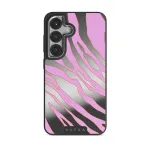 Spicy - Samsung Galaxy S25 Case, Elite Mirror Dark (Magnetic) / Silver