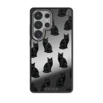 Salem - Samsung Galaxy S25 Ultra Case, Elite Mirror Dark (Magnetic) / Silver