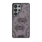 Cancer - Samsung Galaxy S25 Ultra Case, Elite Dark (Magnetic) / Silver / Purple