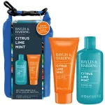 &bdquo;Baylis & Harding&ldquo; meeste kehahoolduse komplekt koos kuivkottiga (tsitrus-, laimi- ja piparm&uuml;ndil&otilde;hnaga) &ndash; kehahoolduse kinkekomplekt (3 tk)