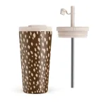 Cinnamon Roll - Travel Mug, 500 ml / Flap & Straw Set