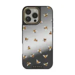Honeycomb - iPhone 16 Pro Max Case, Elite Mirror Dark (MagSafe) / Gold