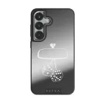 City Lights - Samsung Galaxy S25 Plus Case, Elite Mirror Dark (Magnetic) / Silver