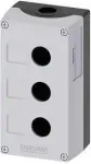 Siemens 3-hole cassette housing 22mm black-grey M20 (3SU1803-0AA0
