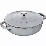 Staub s&uuml;gav hautamispann koos kaanega - 24 cm, grafiit