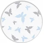 Bedding set - 6  parts - 120/90/360 - BUTTERFLY - BLUE