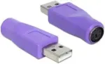 "Delock adapter: USB Type-A pistik > PS/2 pistikupesa"