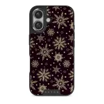 Sleeping Beauty - Snowflakes iPhone 16 Plus Case, Elite Dark (MagSafe) / Gunmetal