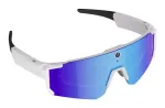 V06 AI Sports Sunglasses (with blue lenses) White