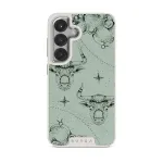 Taurus - Samsung Galaxy S25 Plus Case, Elite Light (Magnetic) / Silver / Turquoise
