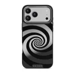 Rabbit Hole - iPhone 17 Pro Max Case, Elite Mirror Dark (MagSafe) / Silver