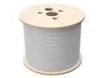 5e-kategooria U/UTP-kaabel, telekommunikatsioonikaabel, LSOH, B2ca &bdquo;FireHardy&ldquo; 4x2x24 AWG, 1 Gb/s, 250 MHz, 25-aastane garantii, INTERTEK ETL-sertifikaat, hall, 500 m &ndash; ALANTEC