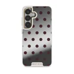 Aqua Mocha - Samsung Galaxy S25 Case, Elite Mirror Light (Magnetic) / Gold