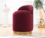 Pouf Hanah Home Dover, Claret Red, 50 x 45 x 70