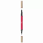 Valentino, Twin Liner, Double-Ended, Gel Pencil Eyeliner, 02, Black & Rosso, 8 g