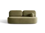 Velvet Sofa With Bed Function And Box, "Sophia", 3 Seats, 202x110x89 Made in Europe