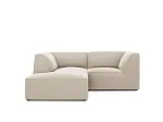 Velvet Modular Left Corner Sofa, "Siena", 3 Seats, 186x180x69 Made in Europe