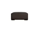 Genuine Leather Pouf, "Turin", 1 Seat, 100x100x39 Made in Europe