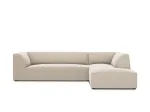 Velvet Modular Right Corner Sofa, "Siena", 4 Seats, 273x180x69 Made in Europe
