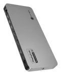 ICY BOX IB-DK7402-C31 Vielinis USB 3.2 Gen 2 (3.1 Gen 2) Type-C Juoda, Antracitas